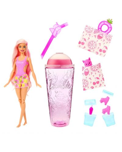 Игрален комплект Barbie Pop Reveal - Кукла с изненади, Ягодова лимонада - 3
