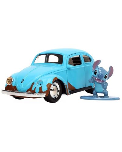 Игрален комплект Jada Toys Disney - Lilo and Stitch, Кола 1959 VW Beetle, 1:32 - 1