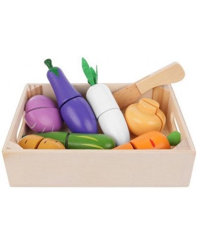 Игрален комплект Kruzzel - Кухненски играчки зеленчуци  - 1