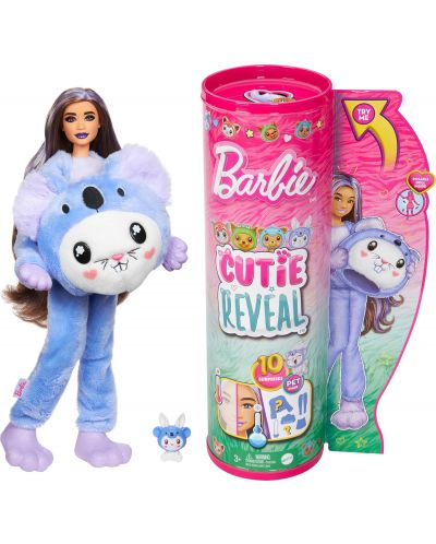 Игрален комплект Barbie Cutie Reveal - Зайче облечено като коала, с 10 изненади - 1
