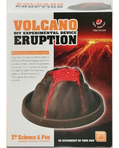 Игрален комплект Science & Fun - Направи си сам изригващ вулкан - 1