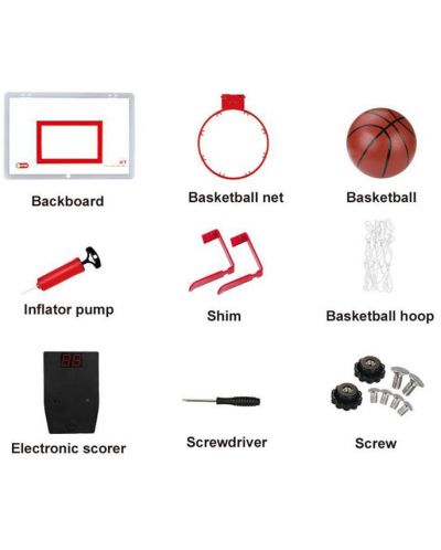 Игрален комплект Raya Toys - Баскетболно табло с кош - 2