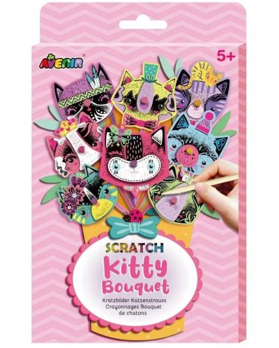 Игрален комплект Avenir Scratch Bouquet - Котета - 1