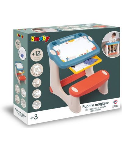 Игрален комплект Smoby - Чин за игра с магнитни букви и цифри - 2