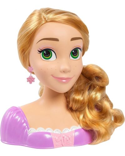 Игрален комплект Just Play Disney Princess - Манекен за прически Рапунцел, с 18 aксесоара - 8