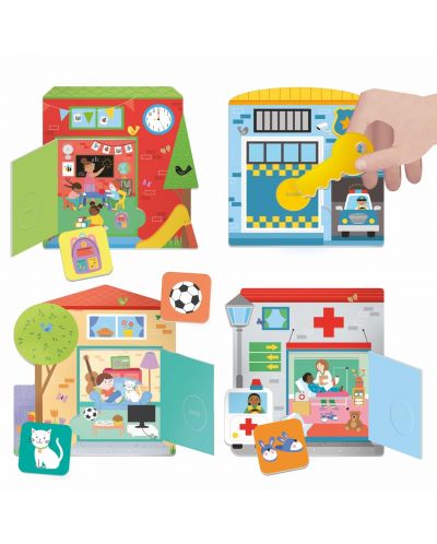 Игрален комплект Headu Montessori - Потърси, отвори и намери - 2