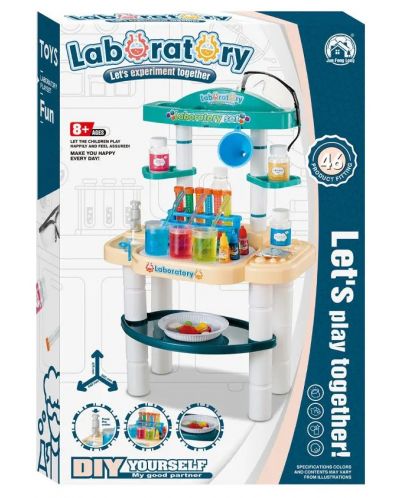 Игрален комплект Felyx Toys - Научна лаборатория с течаща вода, 46 части - 1