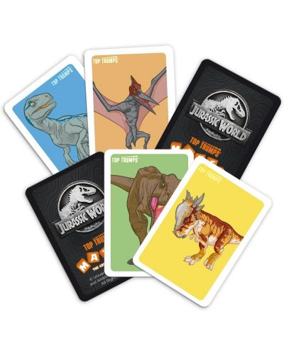 Игра с карти и кубчета Top Trumps Match - Jurassic World - 4