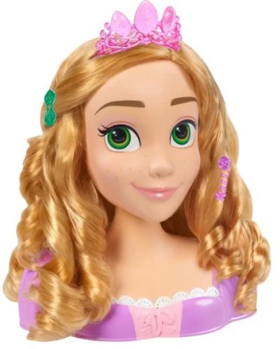 Игрален комплект Just Play Disney Princess - Манекен за прически Рапунцел, с 18 aксесоара - 9
