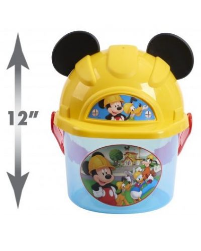 Игрален комплект Just Play Disney Mickey - Детски инструменти в кофа с каска - 3