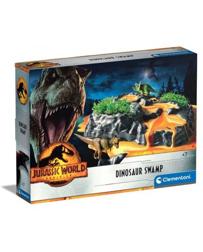 Игрален комплект Clementoni - Динозаври с мочурище, Jurassic World - 1