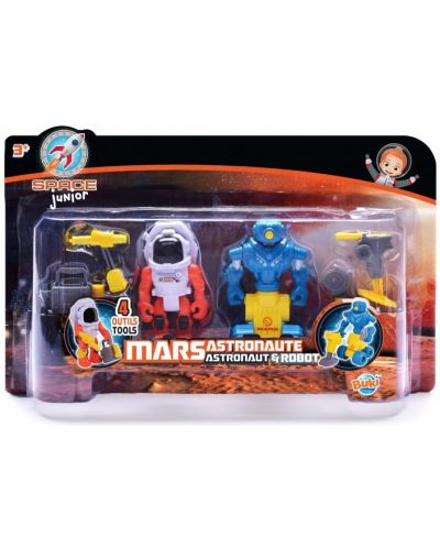 Игрален комплект Buki Space - Mars, Astronaut & Robot - 1
