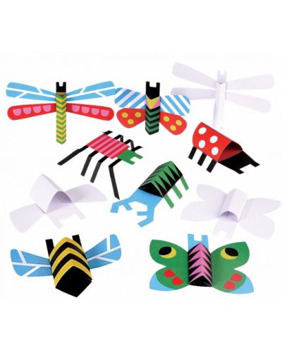 Игрален комплект Rex London - Направи си сам оригами, Насекоми - 3