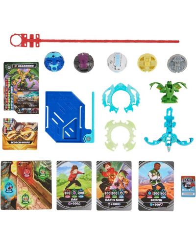 Игрален комплект Bakugan - Special Attack Ventri, Dragonoid, Titanium Bruiser, Titanium Trox, Smoke - 2