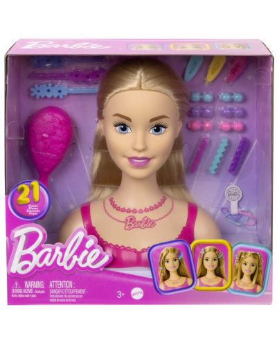 Игрален комплект Barbie - Манекен за прически с аксесоари - 1