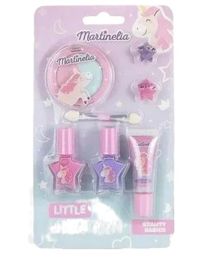Комплект Martinelia Little Unicorn - Лакове за нокти, гланц, сенки и фиби - 1