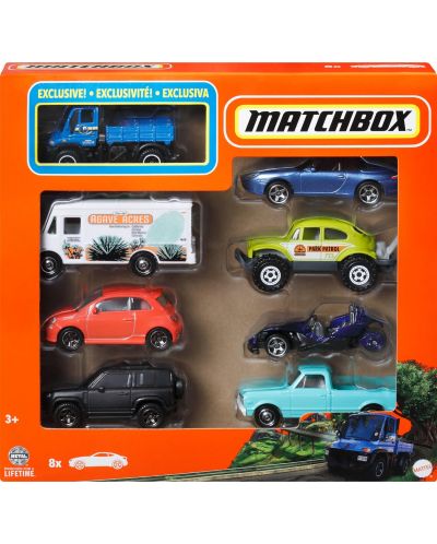 Игрален комплект Matchbox - Превозни средства, 8 броя, асортимент - 1