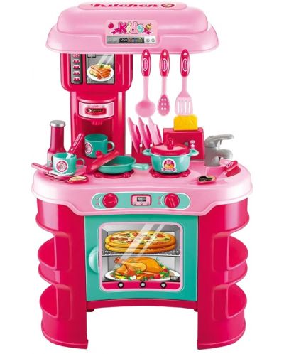 Игрален комплект Buba Kitchen Cook - Детска кухня, розова - 1