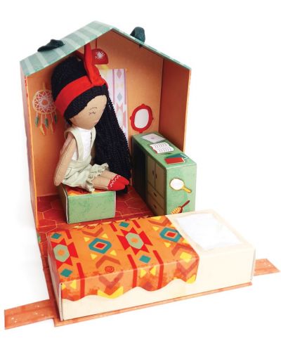 Игрален комплект Svoora - Кукла Мая с преносима къща - 5