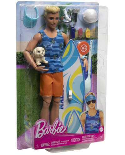 Игрален комплект Barbie - Сърфист Кен - 6