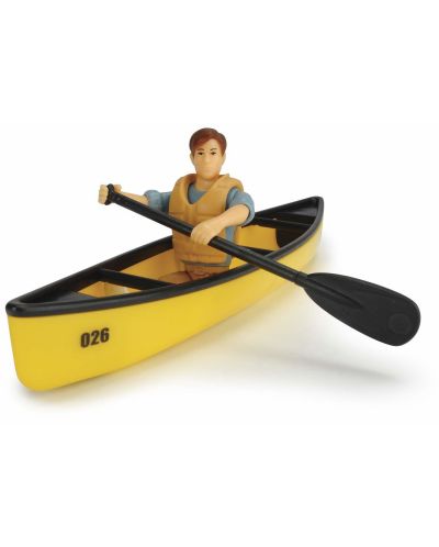 Игрален комплект Dickie toys Playlife - Къмпинг сет, с джип и кану, 22 cm - 5