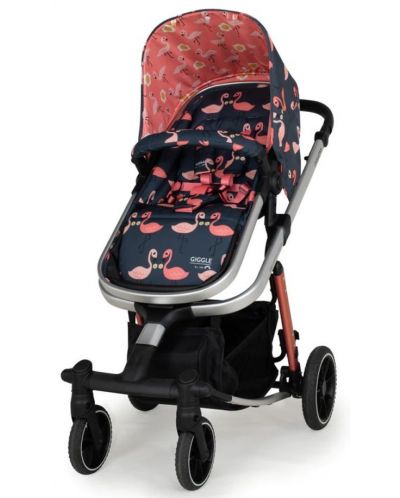 Комбинирана бебешка количка 3 в 1 Cosatto - Giggle Trail, Pretty Flamingo - 4
