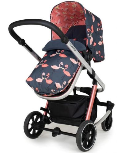 Комбинирана бебешка количка 3 в 1 Cosatto - Giggle Trail, Pretty Flamingo - 5