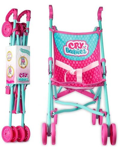 Детска количка IMC Toys Cry Babies - За кукли - 3
