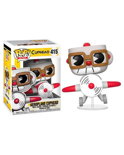 Фигура Funko Pop! Games: Cuphead - Aeroplane Cuphead, #415 - 2