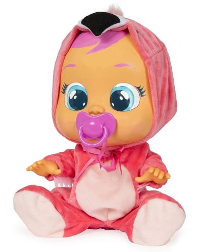 Детска играчка IMC Toys Crybabies – Плачещо със сълзи бебе, Фенси Фламинго - 3