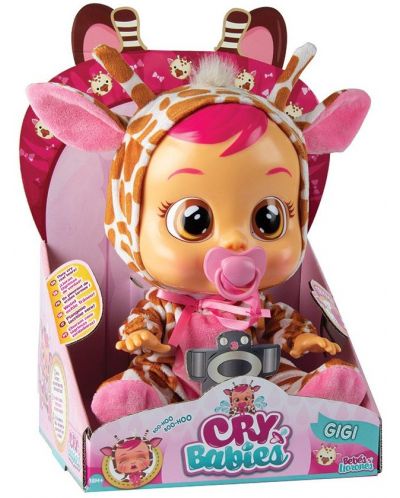Детска играчка IMC Toys Crybabies – Плачещо със сълзи бебе, Джиджи - 3