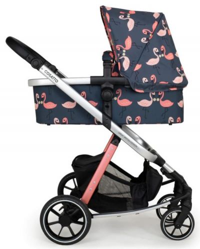 Комбинирана бебешка количка 3 в 1 Cosatto - Giggle Trail, Pretty Flamingo - 2