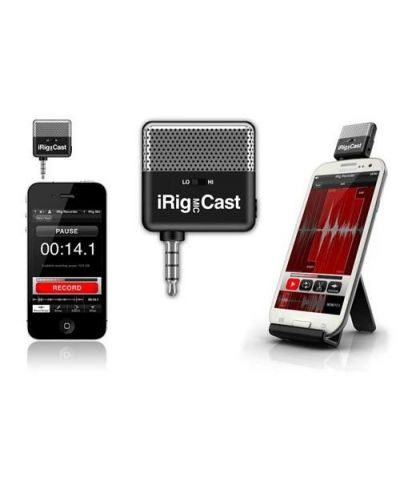Микрофон IK Multimedia - iRig MIC Cast, черен - 3