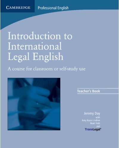 Introduction to International Legal English Teacher's Book - 1