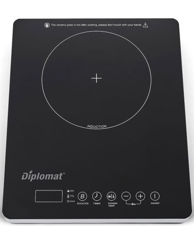 Индукционен котлон Diplomat - DGX2020I, 2000W, черен - 1