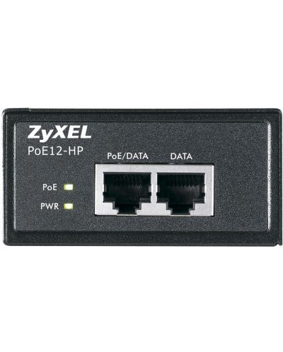 PoE инжектор ZyXEL - PoE12-HP PoE, 1Gbps, 30W, сив - 2