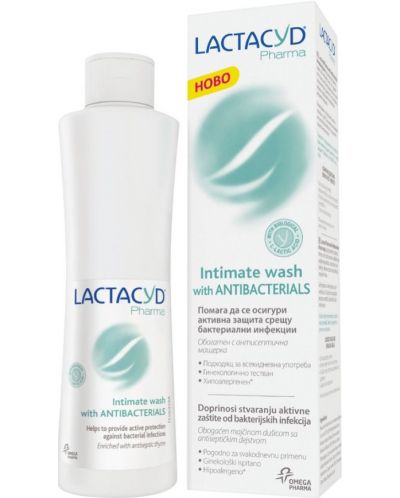 Lactacyd Интимен антибактериален гел Pharma, 250 ml - 1