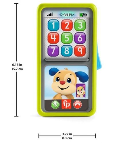 Интерактивна играчка Fisher Price - Натисни и плъзни смартфон - 2