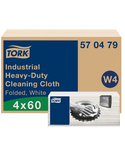 Индустриални кърпи Tork - Heavy-Duty, W4, 4 х 60 броя, 10.8 х 35.5 х 16 cm - 1