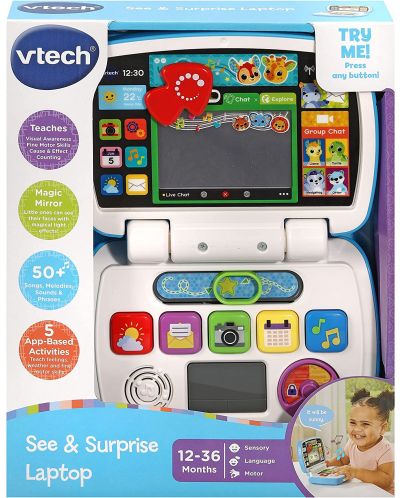 Интерактивна играчка Vtech - Лаптоп (на английски език) - 6