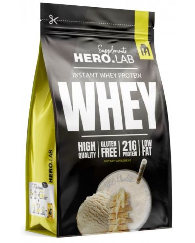 Instant Whey Protein, бял шоколад, 750 g, Hero.Lab - 1