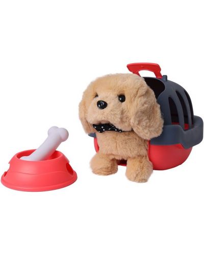 Интерактивна играчка Raya Toys - Куче с аксесоари - 1