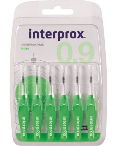 Dentaid Интердентални четки за зъби Interprox, Micro, 0.9 mm, 6 броя - 1