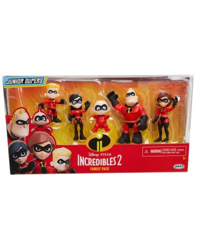 Комплект фигурки - Семейството на The Incredibles 2 - 3