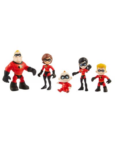 Комплект фигурки - Семейството на The Incredibles 2 - 2