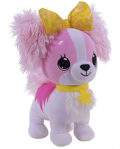 Интерактивна играчка Chippo Toys Wish Me - Пазители на детски мечти, Розово кученце с жълта панделка