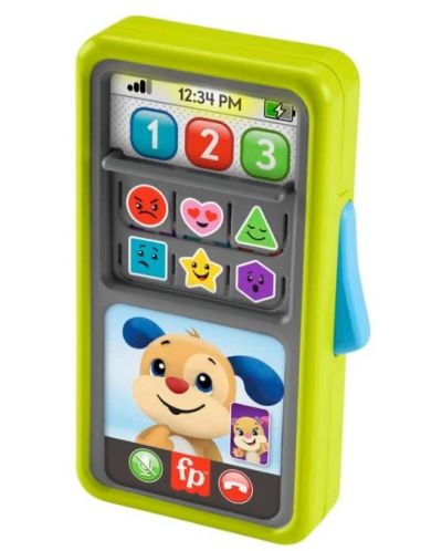 Интерактивна играчка Fisher Price - Натисни и плъзни смартфон - 1