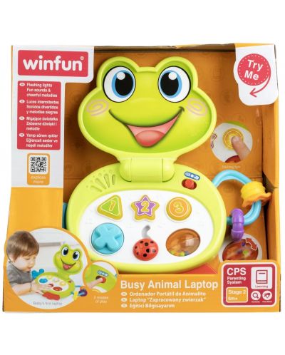 Интерактивна играчка WinFun - Лаптоп, жаба - 2