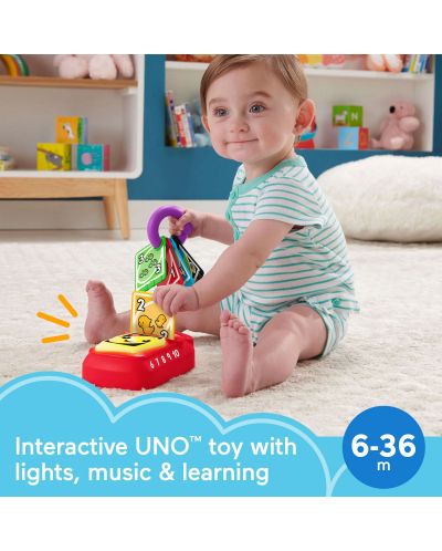 Интерактивна образователна играчка Fisher Price - Uno, Counting and Colors - 3