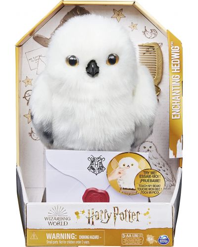 Интерактивна играчка Wizarding World Harry Potter - Вълшебна сова Hedwig - 1